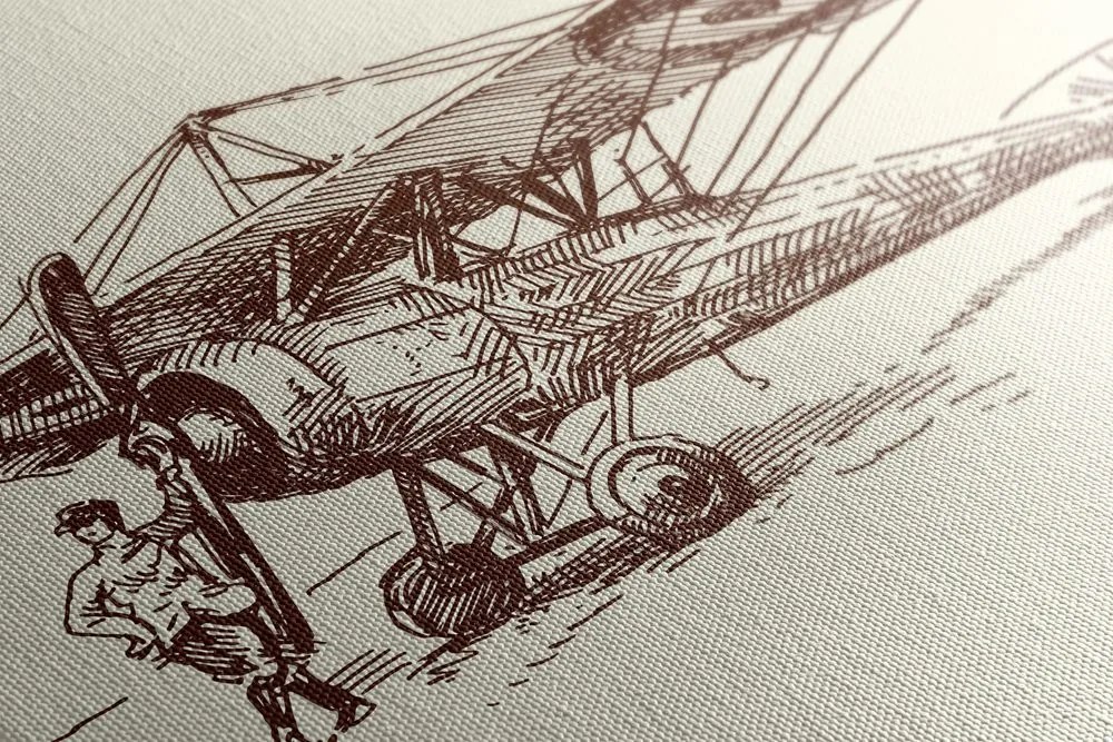 Tablou avionul retro
