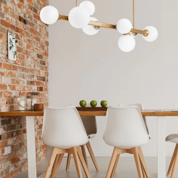 Lustră pe tijă ASTRO 8xG9/5W/230V aurie