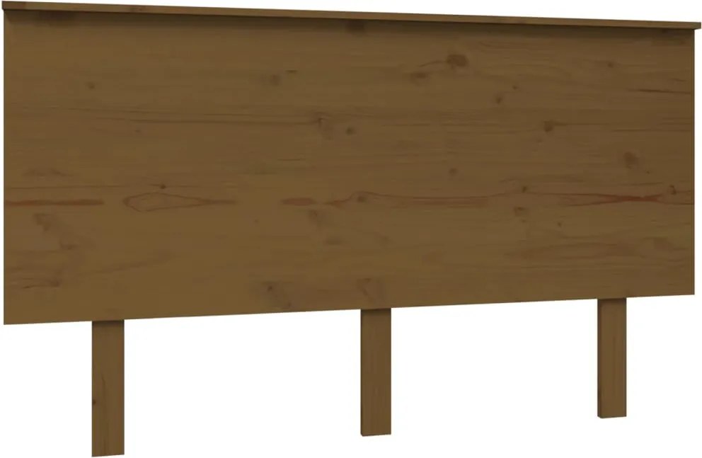 vidaXL Tăblie de pat, maro miere, 139x6x82,5 cm, lemn masiv de pin
