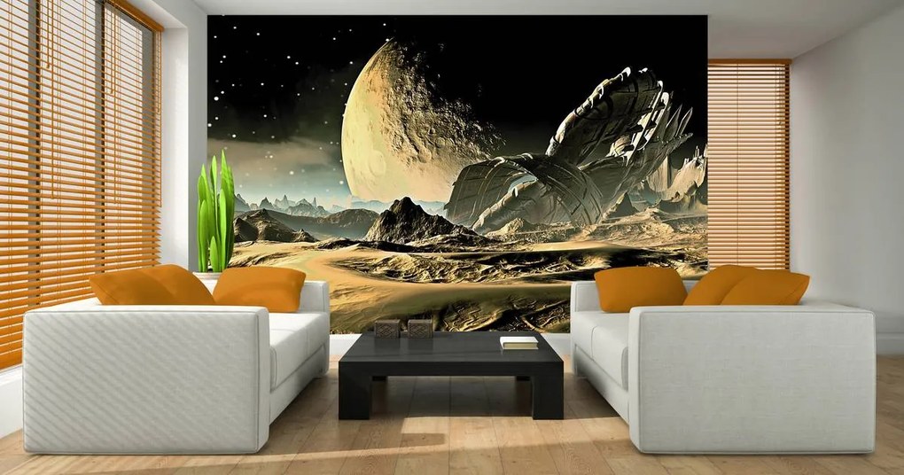 Fototapet - Aterizare pe Mars (152,5x104 cm)