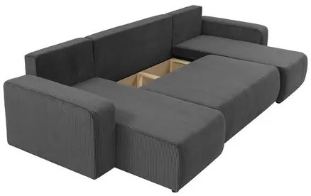 Colțar în formă de U Euston U S (Bej + Negru) (cu sp. depozitare). 1104897