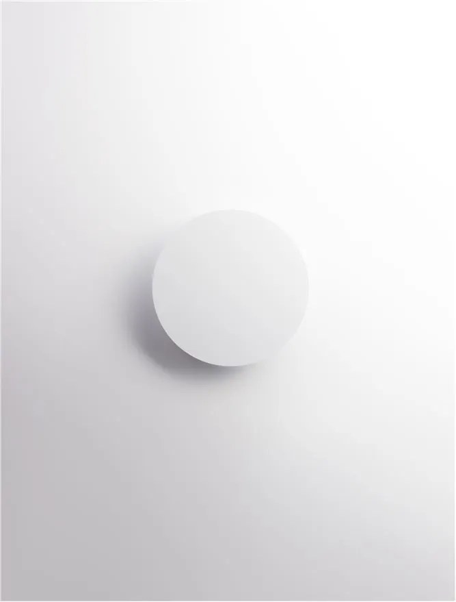 Aplica LED de perete design ambiental CYRCLE 22cm alba
