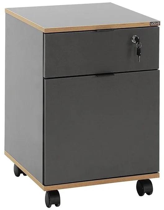 Container birou Rosalind (antracit + stejar) . 1109356