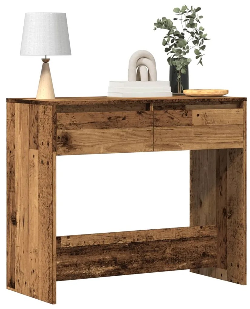 vidaXL Masă consolă, lemn vechi, 89x41x76,5 cm, lemn prelucrat