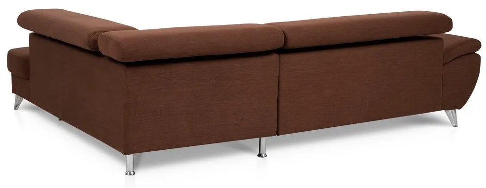 Coltar dreapta extensibil, Tokyo, 207x260x93 cm, lada de depozitare, Maro