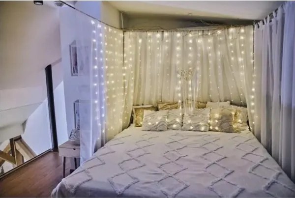 Instalație LED de Crăciun de exterior 180xLED/8 funcții 6,7 m IP44 alb cald