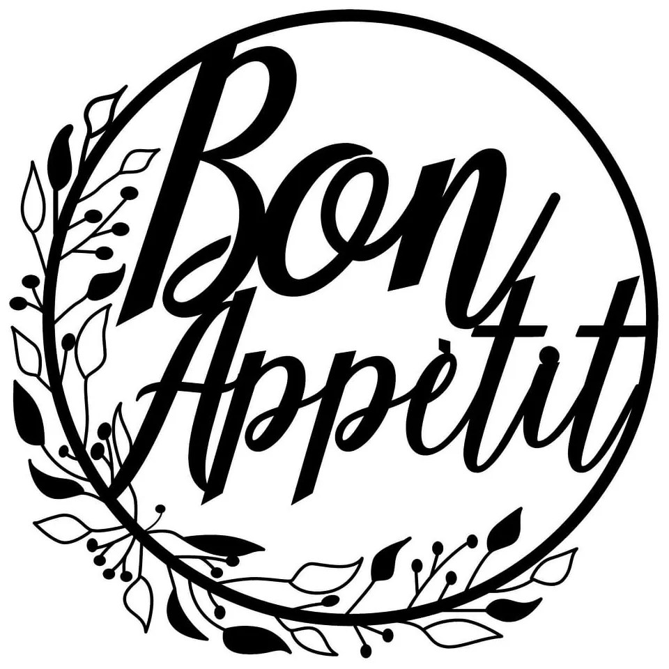 Decorațiune de perete din metal Bon Appetit – Wallity