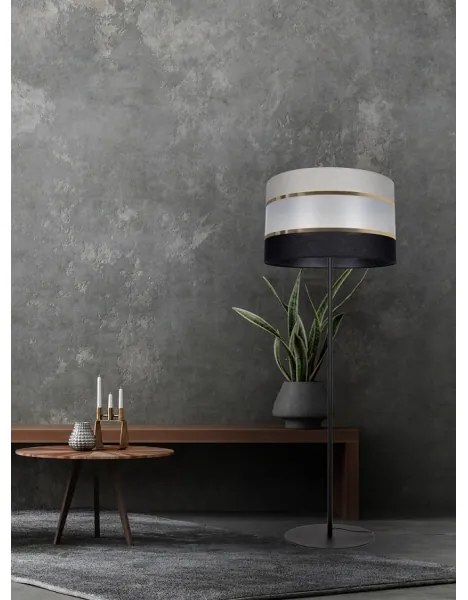 Lampadar CORAL 1xE27/60W/230V neagră/gri