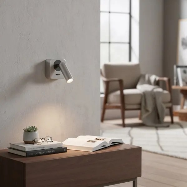 Spot LED de perete Ideal Lux BEAN LED/3W/230V CRI 90 crom lucios