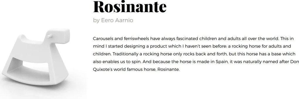 Scaun balansoar copii design modern, exterior, interior ROSINANTE KIDS 75cm