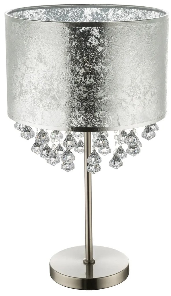Veioza moderna design elegant Amy I argintie 15188T3 GL