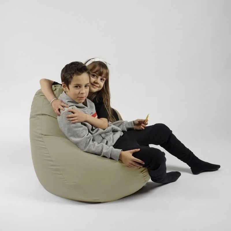 Fotoliu puf copii, Nirvana Light Pufrelax, Material Impermeabil - Bej