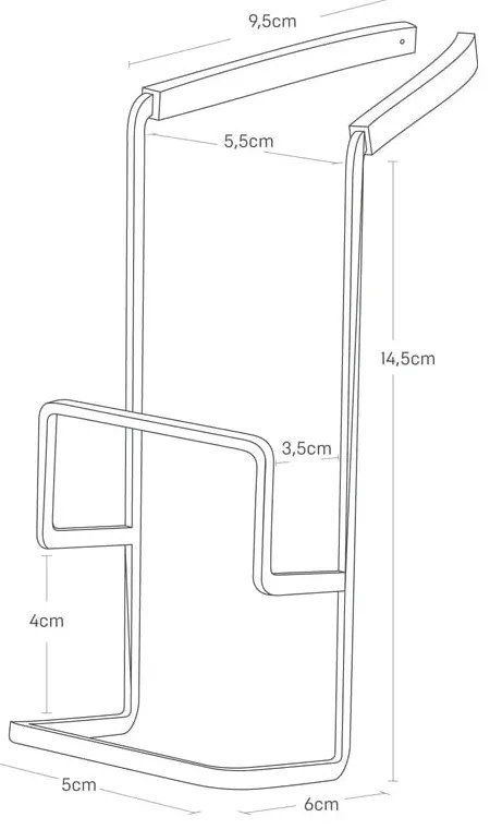 Suport pentru burete suspendat din metal Tower – YAMAZAKI