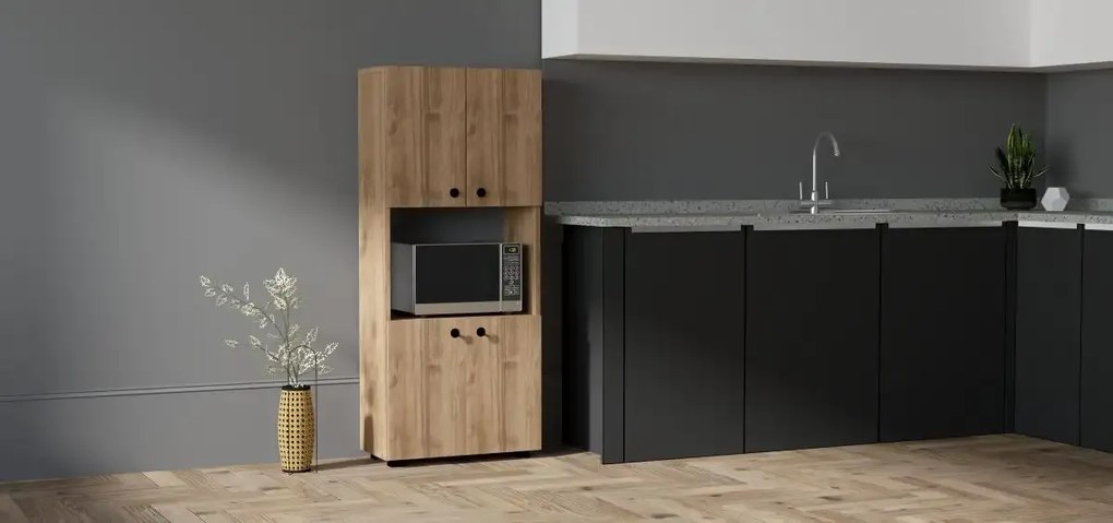 Dulap din pal, Beny Homs, nuc, 140 x 60 x 31.4 cm