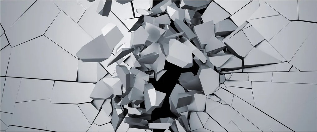 Tablou abstracție 3D (120x50 cm)