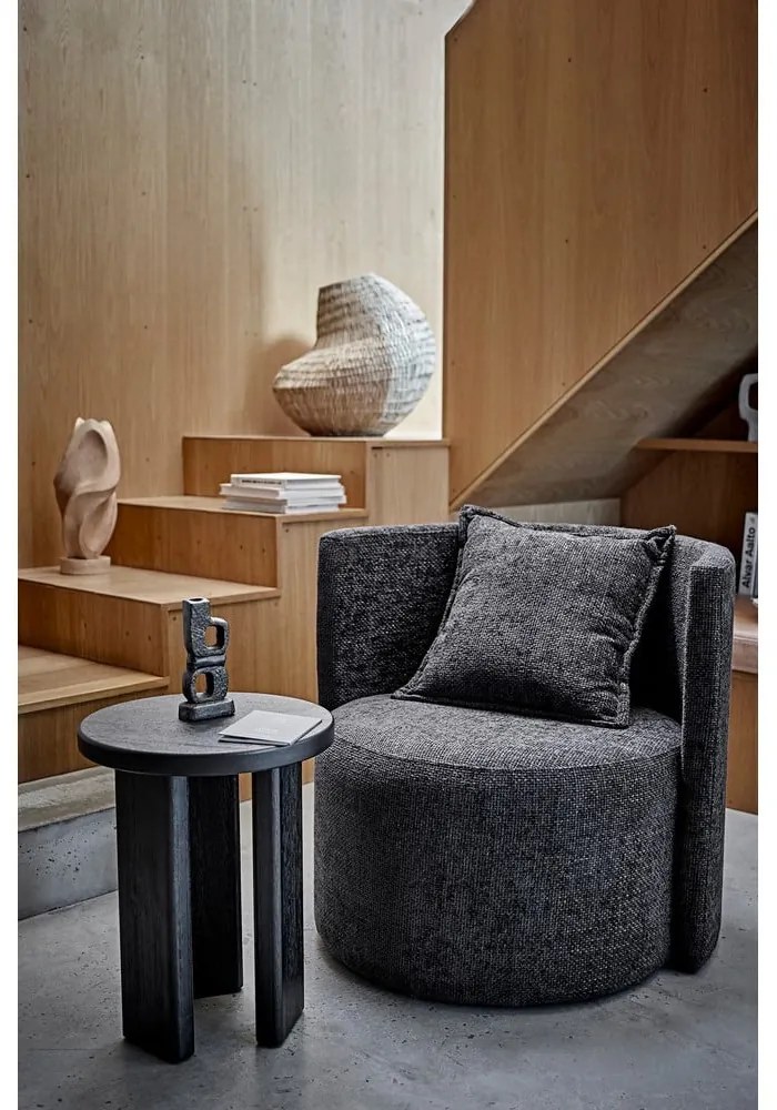 Măsuță auxiliară rotundă cu aspect de lemn de brad ø 40 cm Mimola – Bloomingville