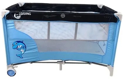 COSING - Pătuț de călătorie reglabil ADAM Dolphin Blue