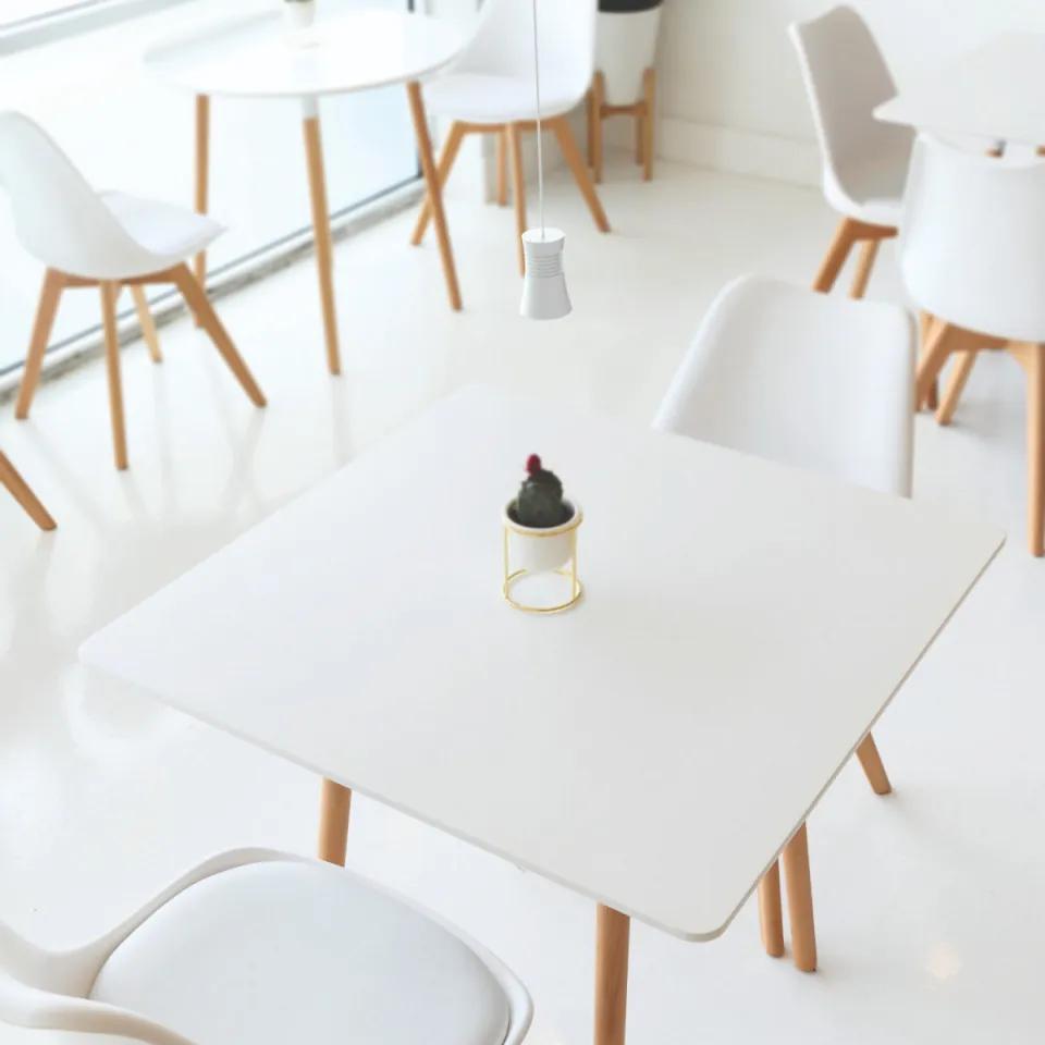 Pendul modern alb minimalist cu led Pagoda