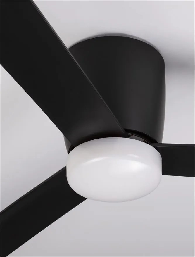 Ventilator de tavan cu telecomanda design modern DELL negru