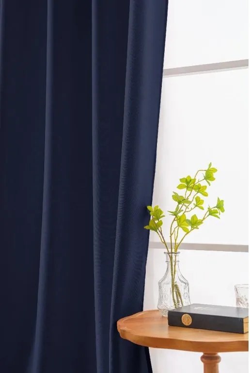 Draperie albastru inchis OXFORD 140x250 cm Agatat: Rejansa