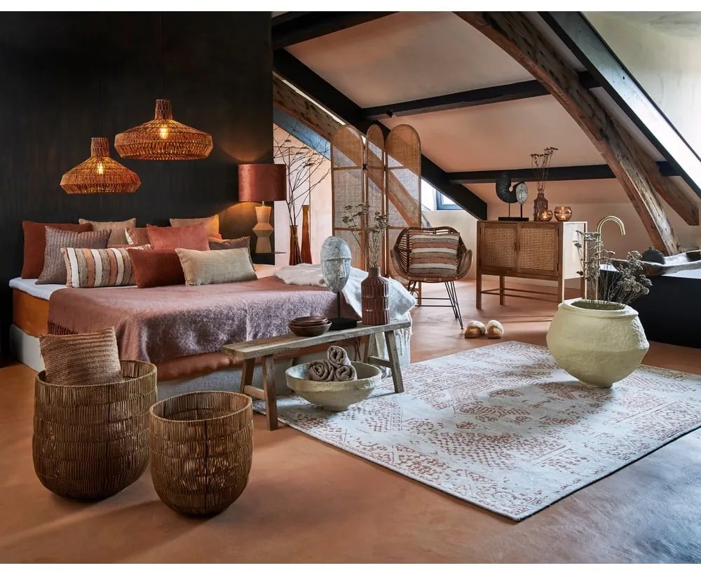 Comodă maro din lemn de mango 88x84 cm Nipas – Light &amp; Living