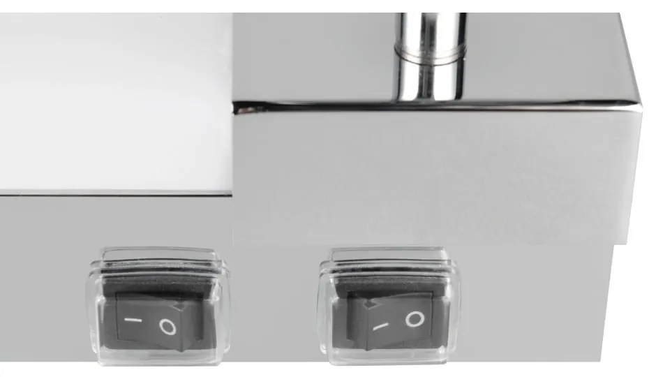 Aplică de perete argintiu-lucios LED Enrico – Trio