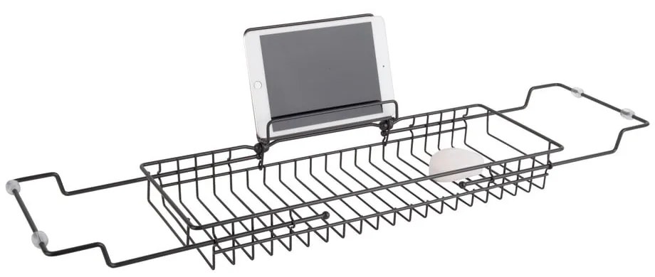 Suport reglabil din metal pentru cadă PT LIVING Tub, 61 - 86 cm, negru