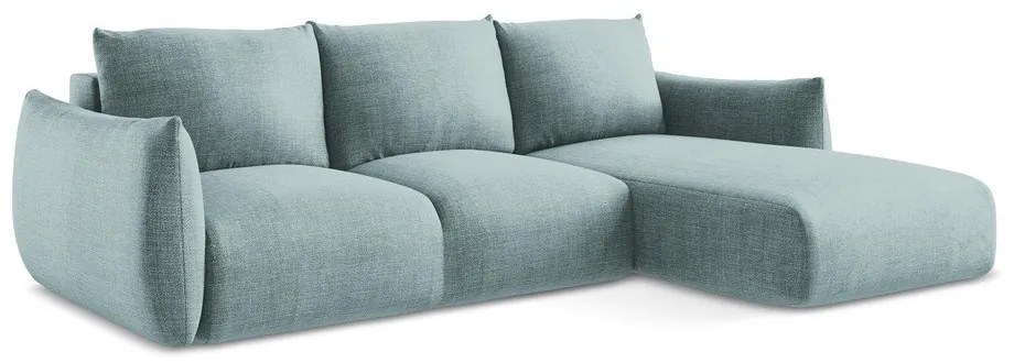 Colțar albastru extensibil (cu colț pe partea dreaptă/cu șezlong) Leila – Makamii