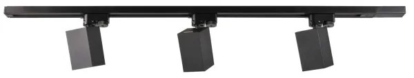 Spot pentru sistem de șină SQUARE 3xGU10/10W/230V + 1 m sistem de șină