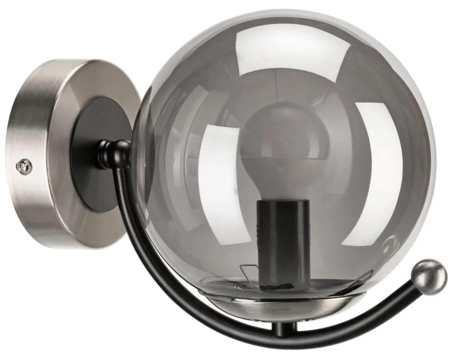 Aplică GEORGIA 1xE14/5W/230V crom mat/fumuriu