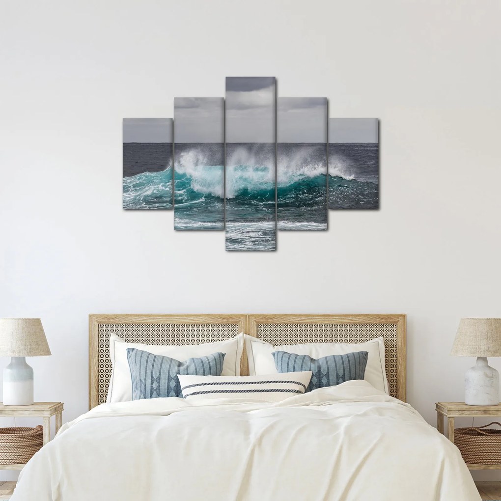 Tablou - Valuri pe ocean (150x105 cm)