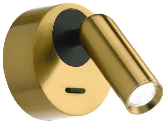 Spot LED de perete Ideal Lux BEAN LED/3W/230V alamă