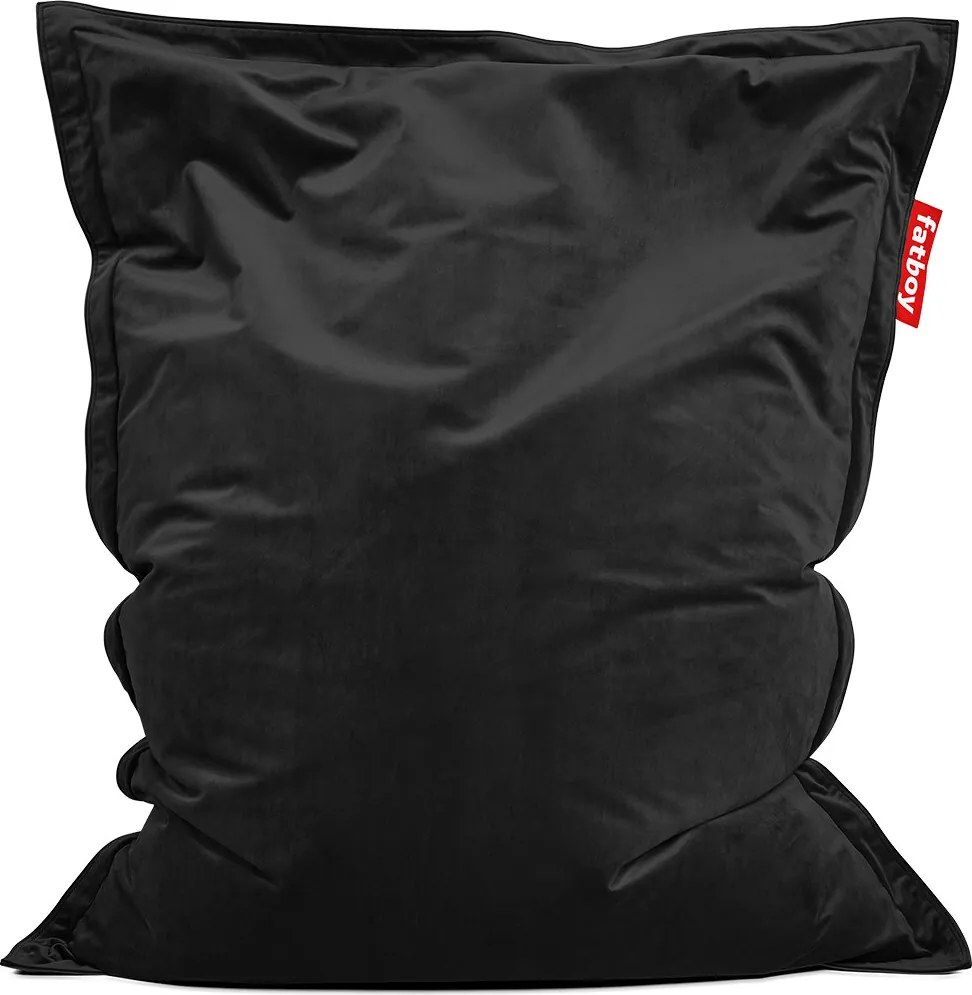 Puf puf original Slim Velvet, culori multiple - Fatboy Culoare: negru