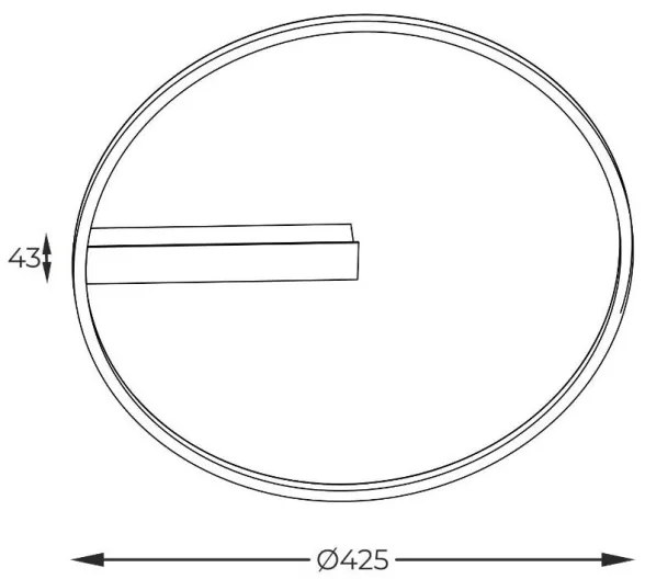 Plafonieră LED Zuma Line E82907-82 CORIT LED/18W/230V negru