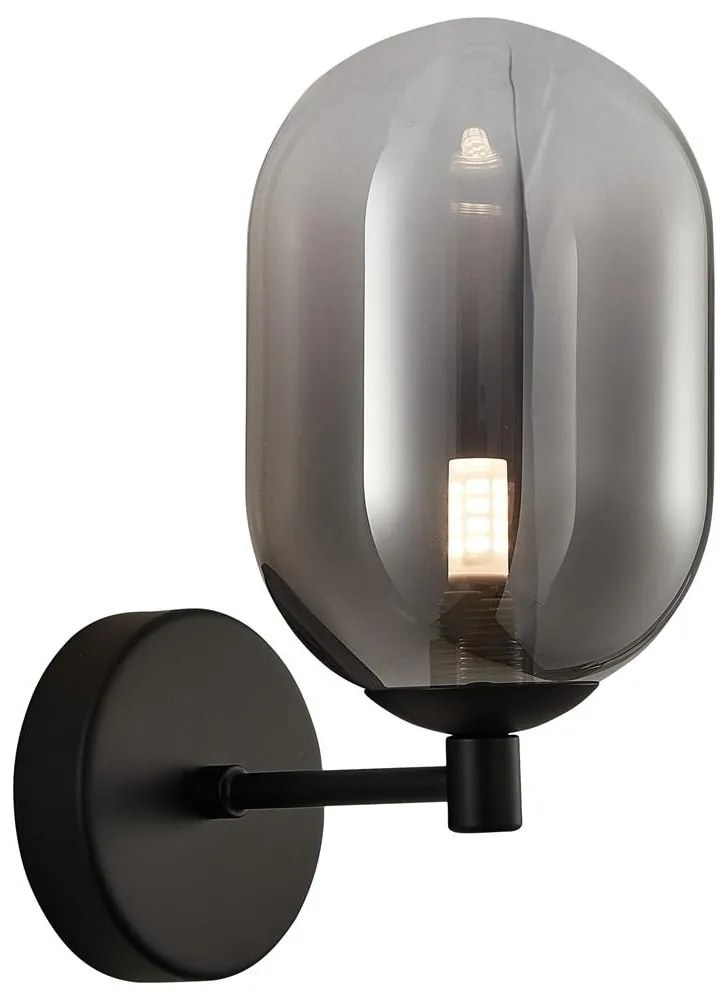 Lampă de perete ALIAS 1xE14/40W/230V negru/gri