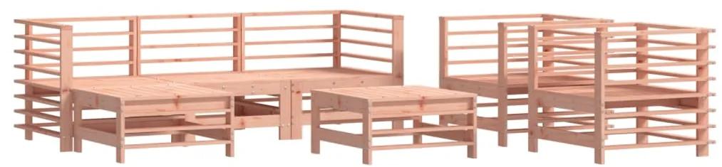 3186268 vidaXL Set mobilier de grădină, 7 piese, lemn masiv douglas
