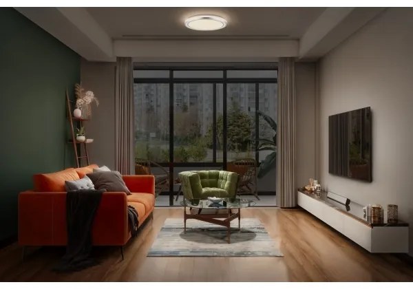 Plafonieră LED Ledvance ORBIS HELMAN LED/16W/230V d. 29,5 cm argintiu