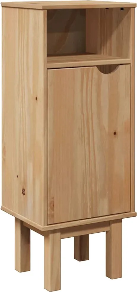 vidaXL Dulap de baie "OTTA", 35x30x90 cm, lemn masiv de pin