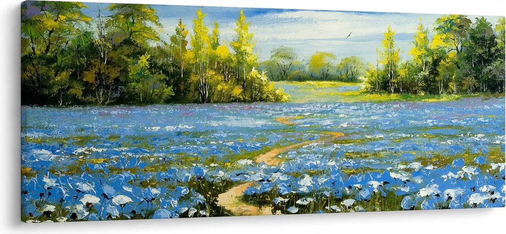 Tablou - Drum de câmp, pictură în ulei (120x50 cm)