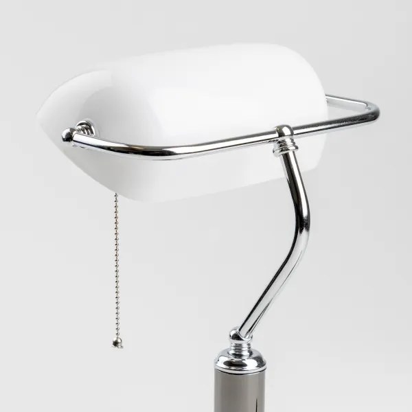 Lampă de birou Brilagi BANK OFFICE 1xE27/60W/230V negru/argintiu/alb