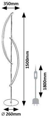 Lampadar LED Rabalux 74197 JARNELLE LED/30W/230V