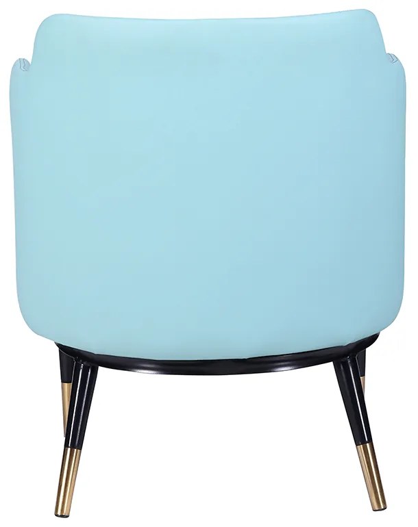 Fotoliu design, model alb-negru/ piele ecologică neo mint, EMREN