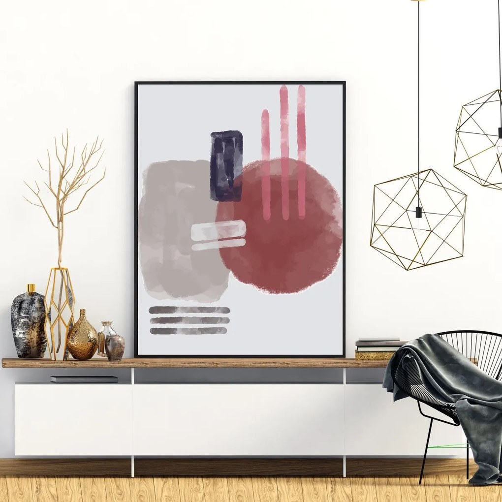 Poster - Abstracție pictată (A4)