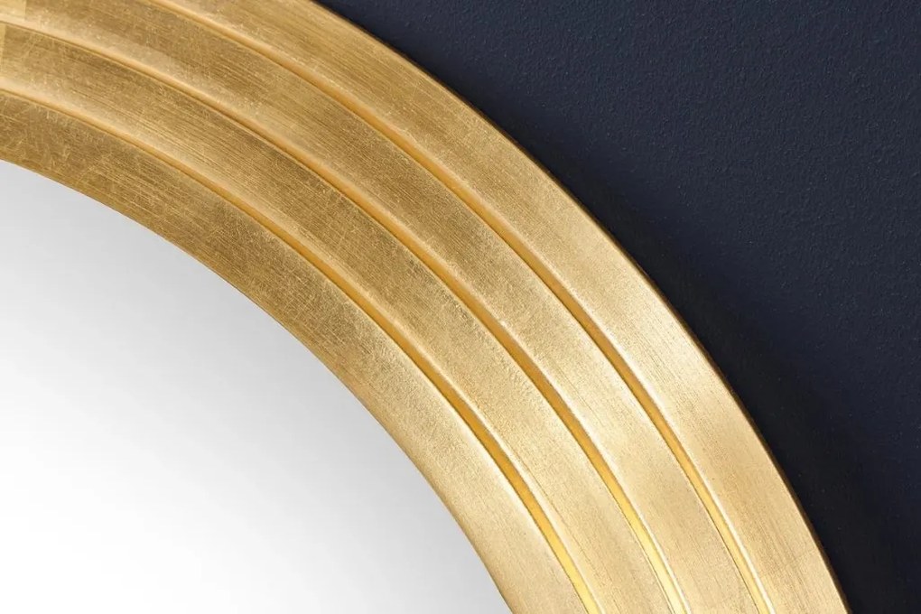 Oglinda de perete decorativa Art Deco 160cm, auriu