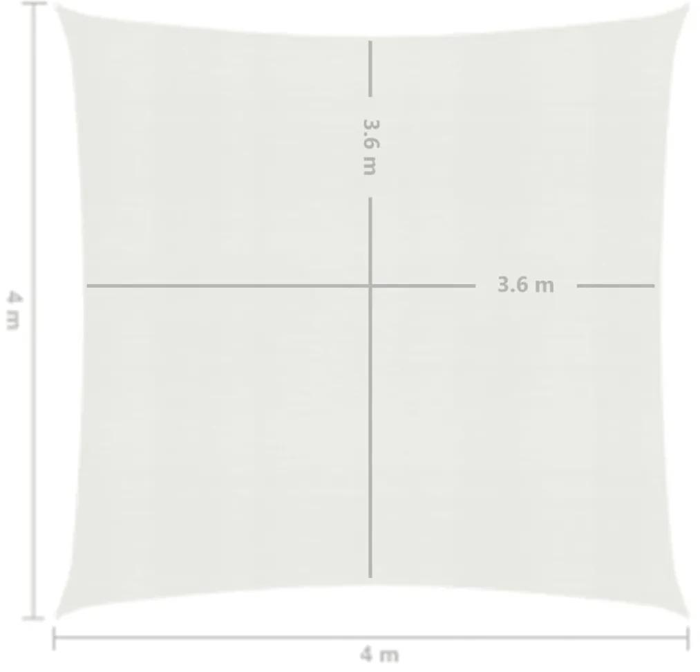 Panza parasolar, alb, 4 x 4 m, HDPE, 160 g m   Alb, 4 x 4 m