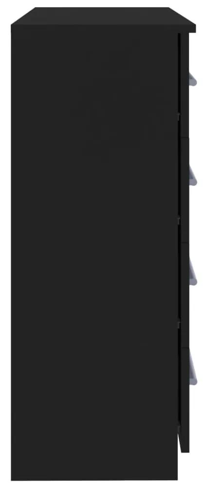 Servanta, negru, 79x35x88 cm, PAL 1, Negru