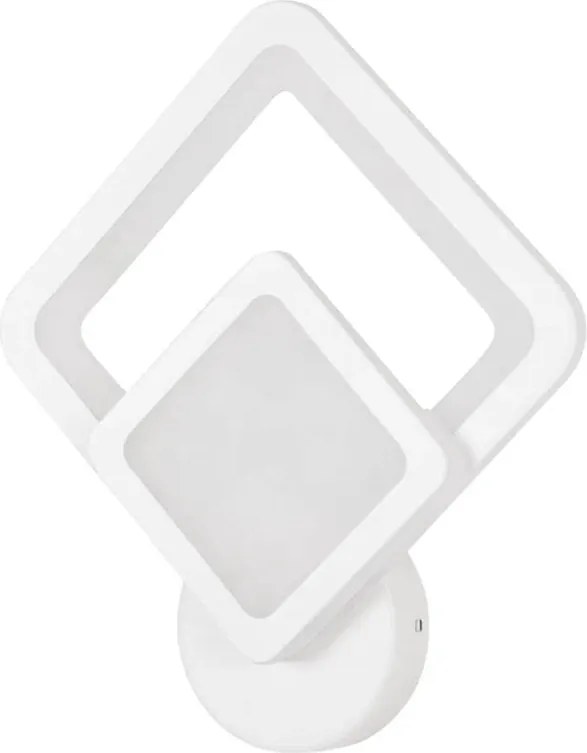 Aplica LED Erste Odin 25W Alb 26x29cm, 2500lm, CCT Reglabila 2700K-6500K, Corp Iluminat Modern Metal si Acrilic pentru Dormitor sau Hol IP20
