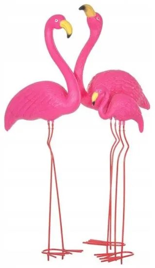 Decoratiune gradina 3 flamingo, Springos