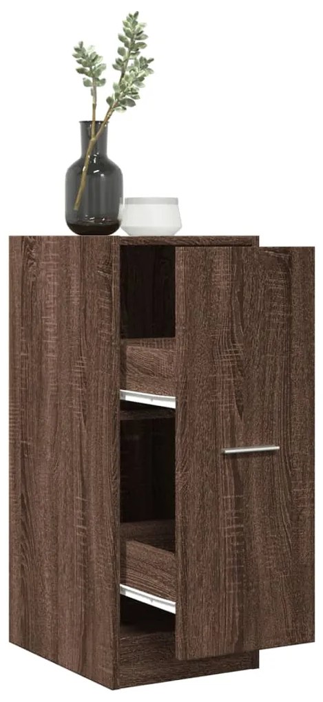 vidaXL Dulap de farmacie, stejar maro, 30x41x77,5 cm, lemn prelucrat