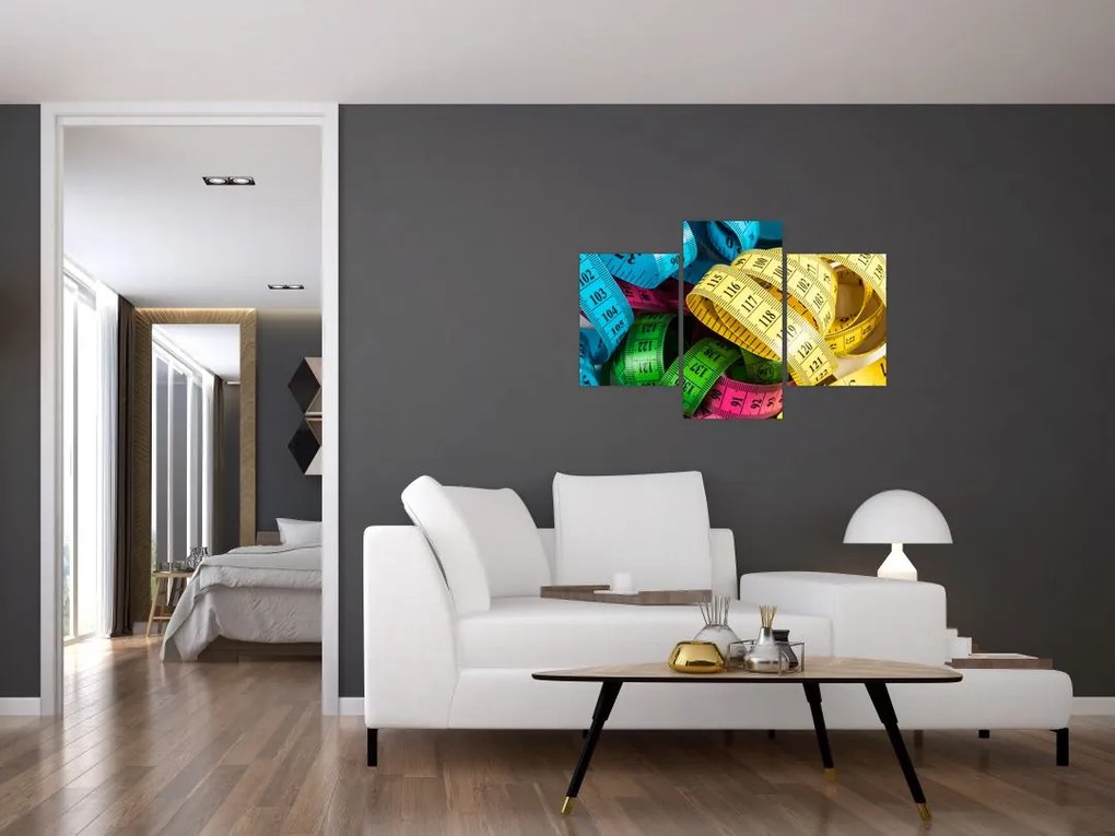 Tablou cu metri colorați (90x60 cm)